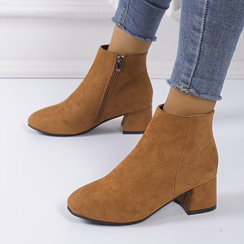Colette – Bottines confortables à talon carré