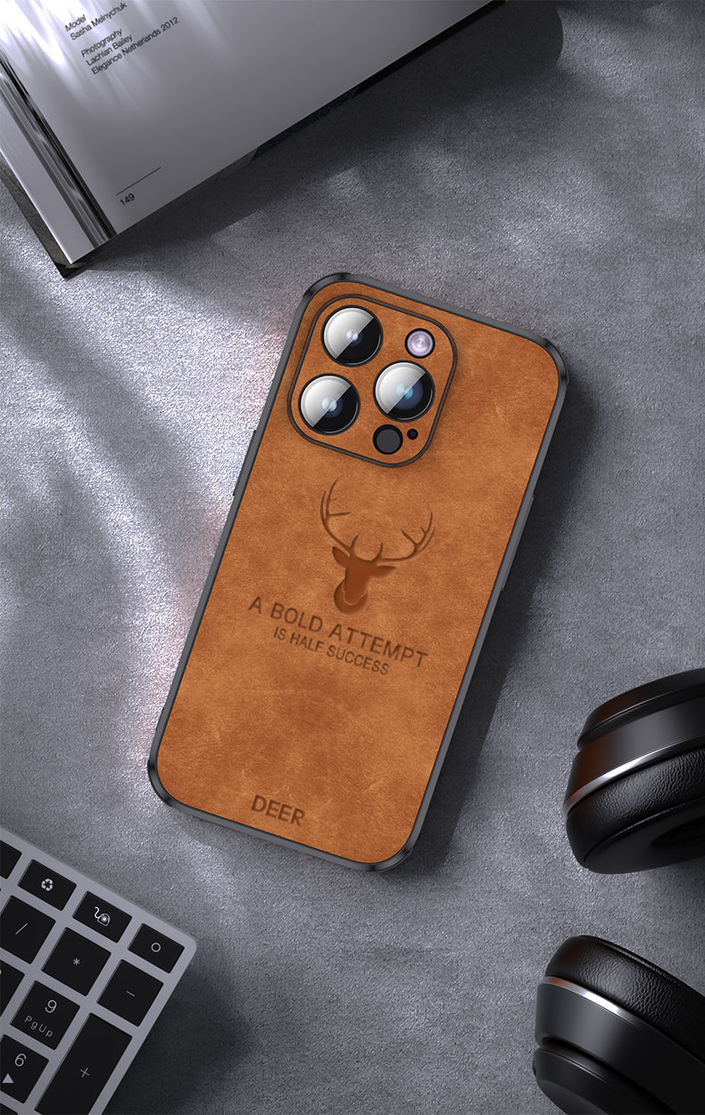Housse iPhone en cuir de cerf de luxe - Veltro