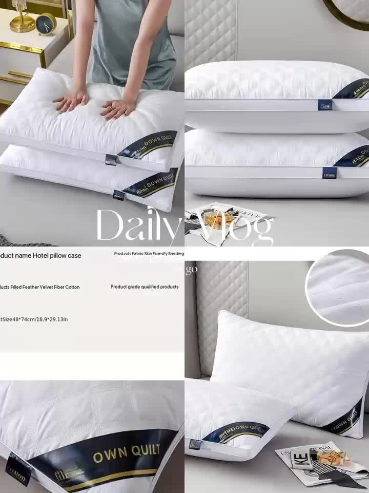 Ensemble de Confort de Sommeil - 2 Oreillers Hypoallergéniques 3D pour un Sommeil de Qualité Hôtelière