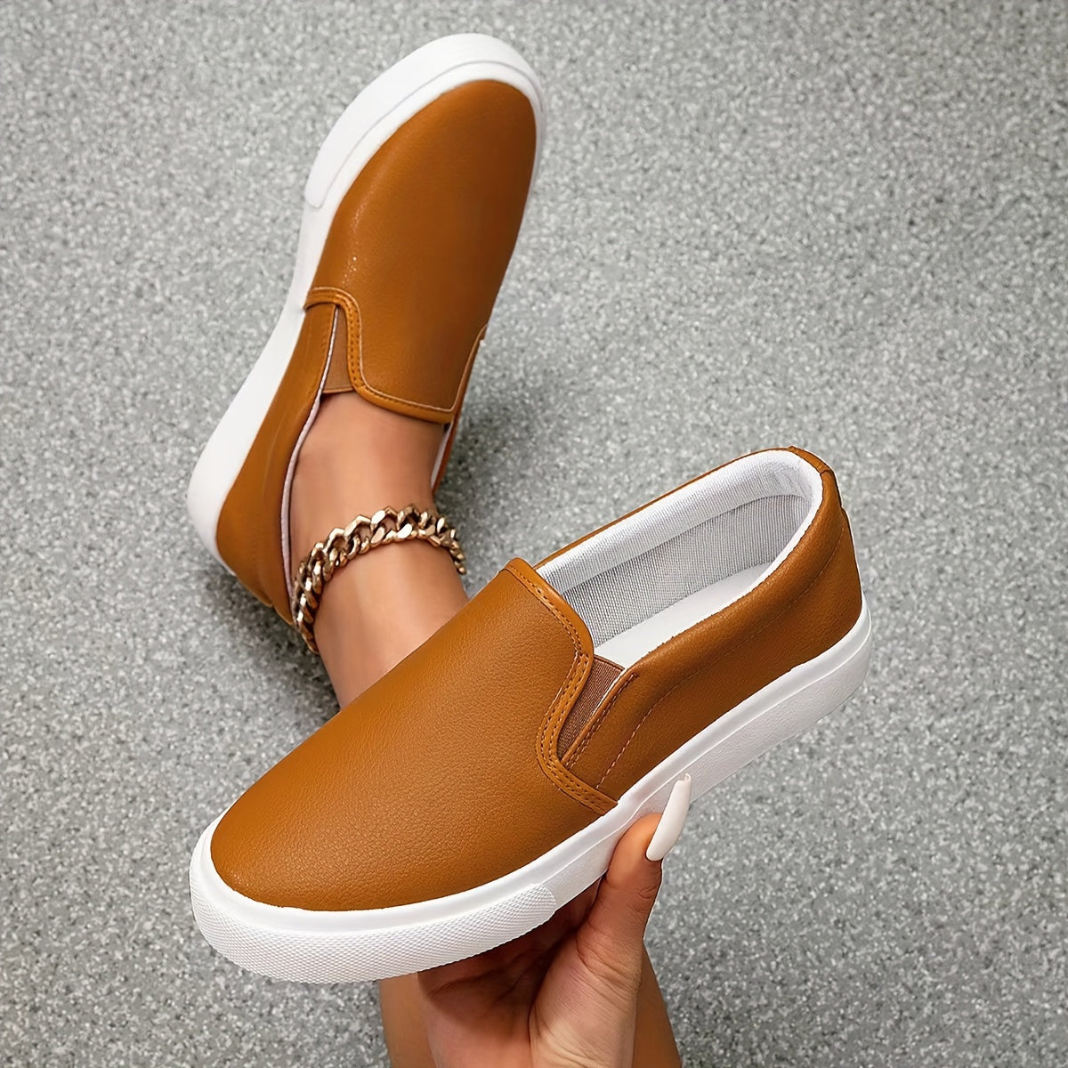 Élodie - Baskets slip-on confortables et élégantes