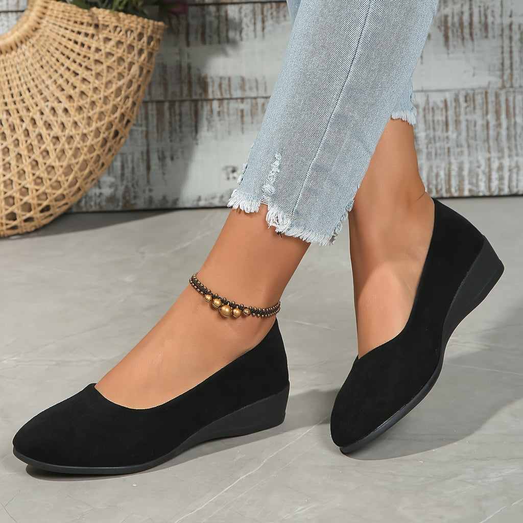 Éliane – Ballerines confortables à talon compensé