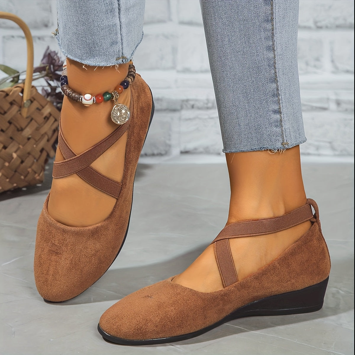 Élise – Ballerines à brides croisées pour un confort raffiné