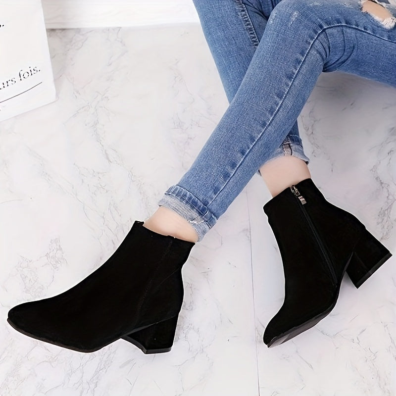 Colette – Bottines confortables à talon carré