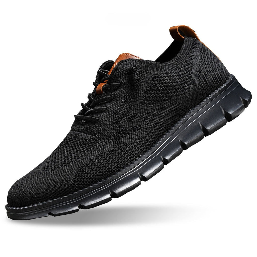 Sneakers en cuir noir ultra-confort