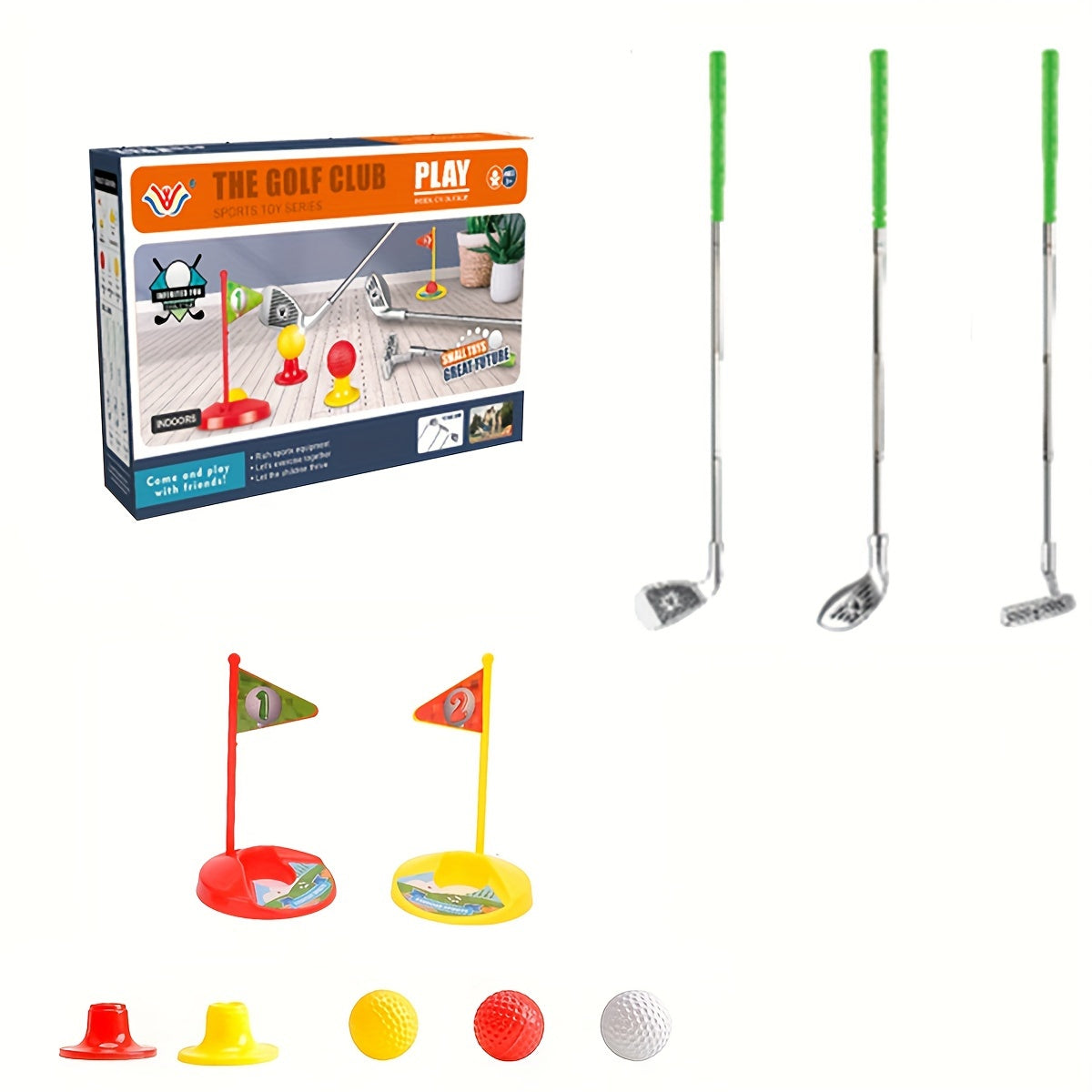 Ensemble de Golf pour Enfants - Clubs Réglables et Cibles pour un Plaisir de Jeu Inépuisable