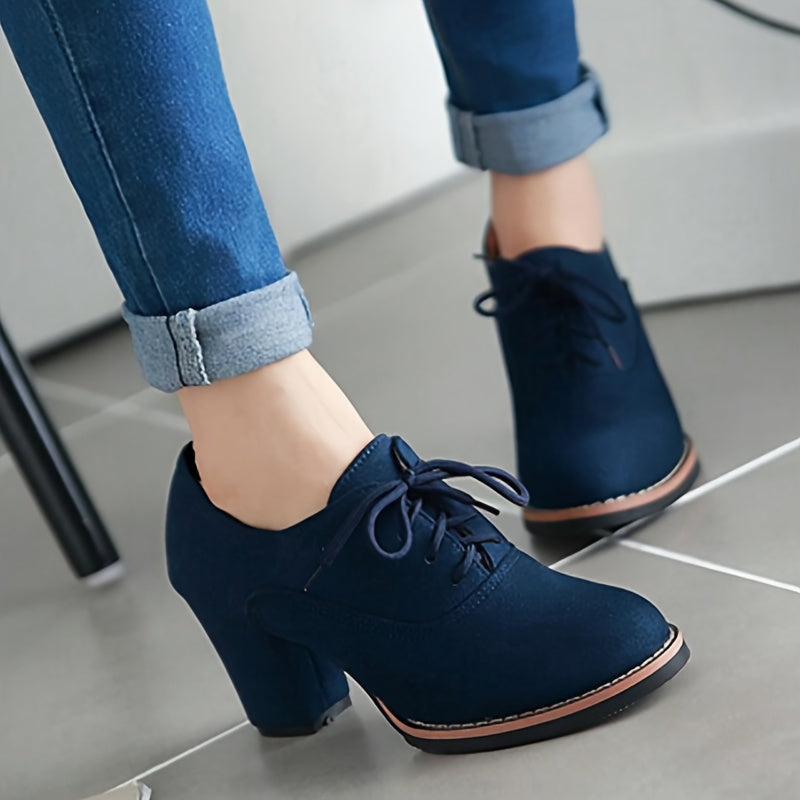 Lydia – Escarpins à lacets confortables à talon stable