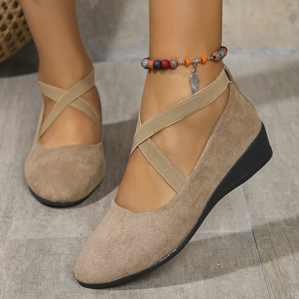 Élise – Ballerines à brides croisées pour un confort raffiné
