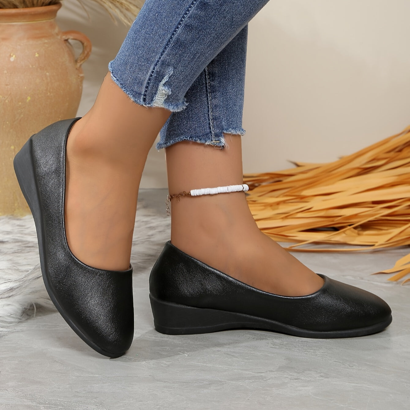 Gisele – Escarpins souples à petit talon et confort absolu