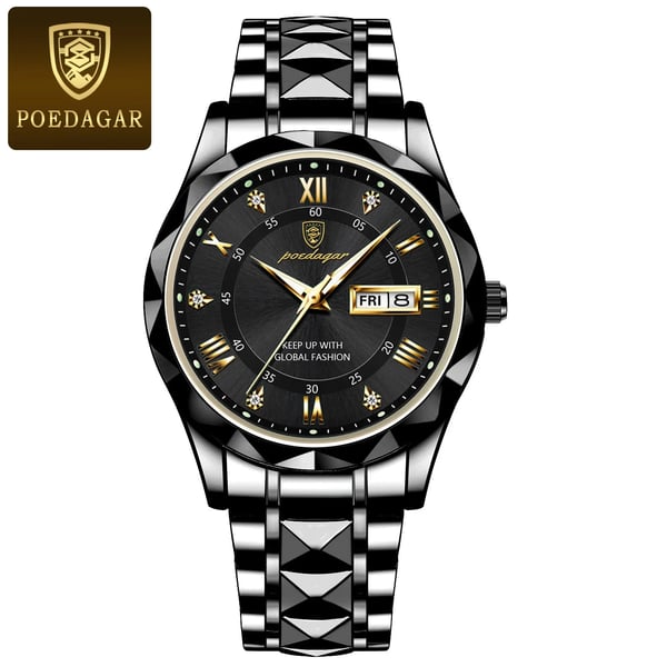 Montre de luxe pour hommes étanche de la marque haut de gamme avec fonction lumineuse