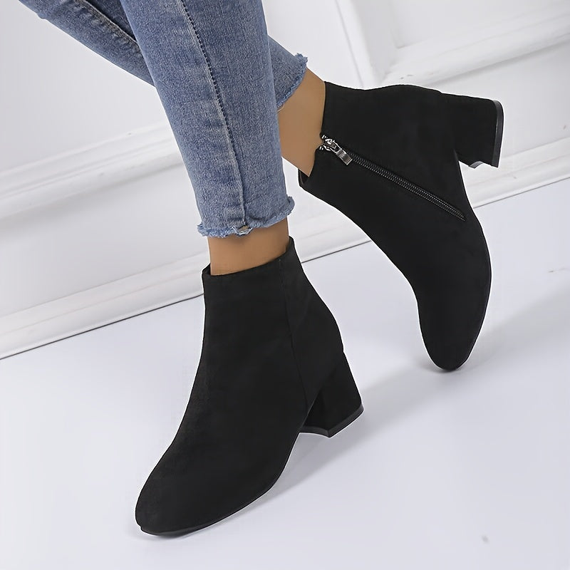 Colette – Bottines confortables à talon carré