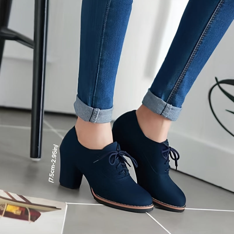 Lydia – Escarpins à lacets confortables à talon stable