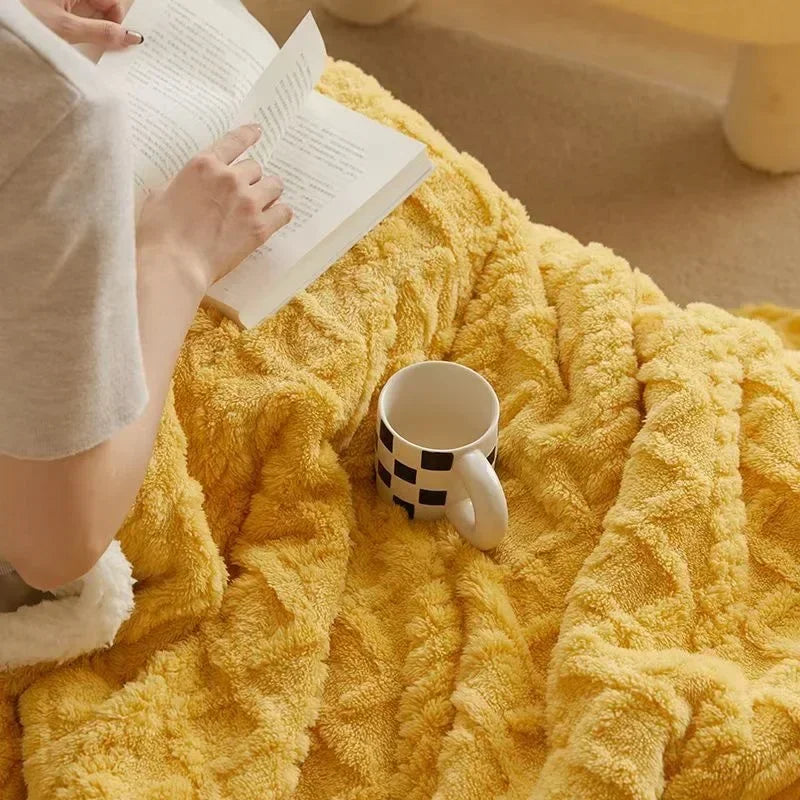 Couverture en laine d'agneau épaisse pour l'hiver - WarmWool