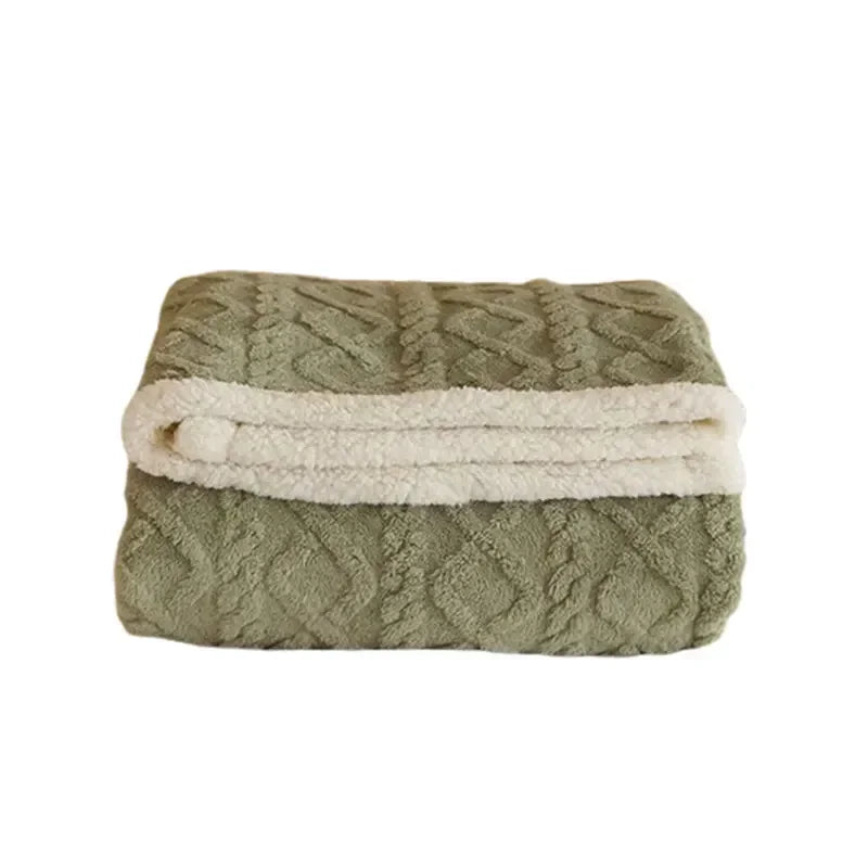 Couverture en laine d'agneau épaisse pour l'hiver - WarmWool