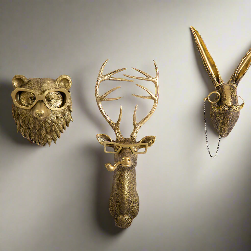 Tête de Cerf Frankie Réaliste à Accrocher au Mur pour Décoration Rustique et Art Mural de Cabane
