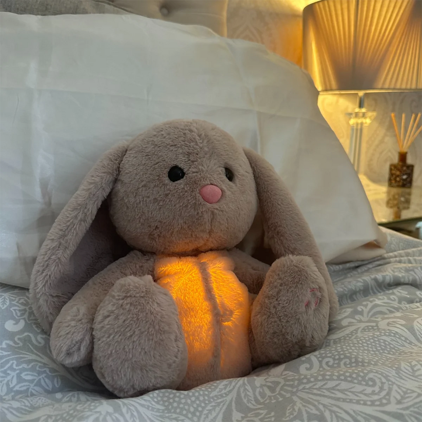 Peluche Relaxante avec Respiration & Veilleuse - Apaisante