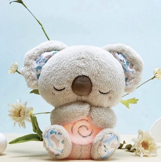 Peluche Relaxante avec Respiration & Veilleuse - Apaisante