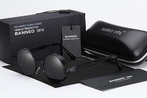 Lunettes de soleil rétro rondes polarisées Steampunk – Argo