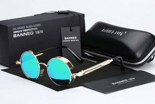 Lunettes de soleil rétro rondes polarisées Steampunk – Argo