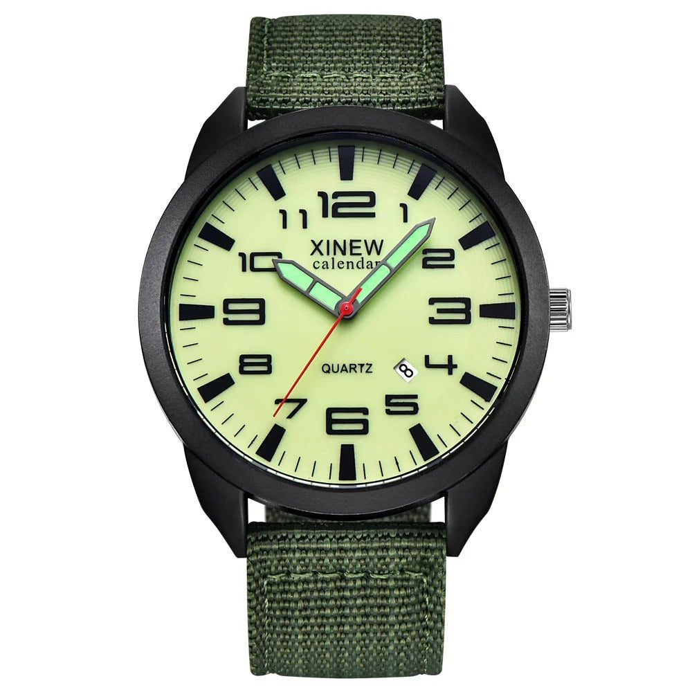 Montre Quartz avec Cadran Lumineux & Calendrier – Lumo