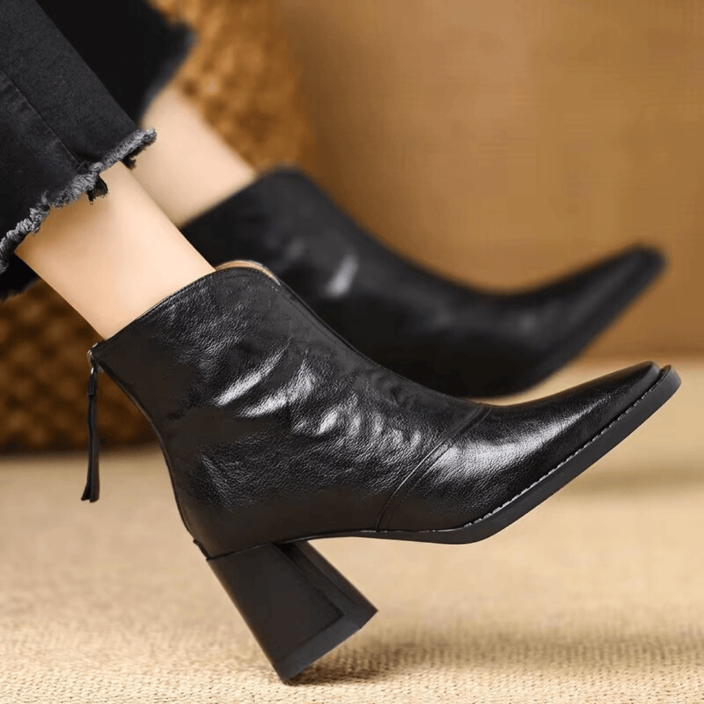 Bottines élégantes à talon moyen