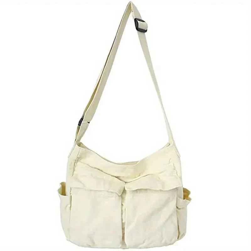 Sac à bandoulière en toile pour femmes – Vintage et spacieux